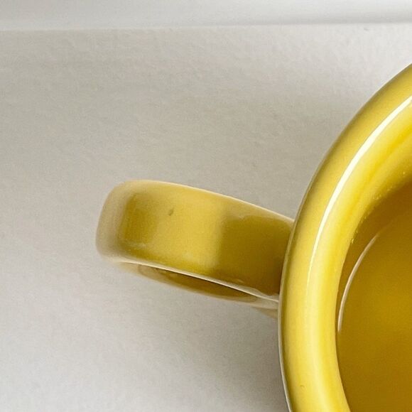 Fiesta Homer Laughlin Sunflower Yellow Tom & Jerry Ring Style Mug - Picture 11 of 11